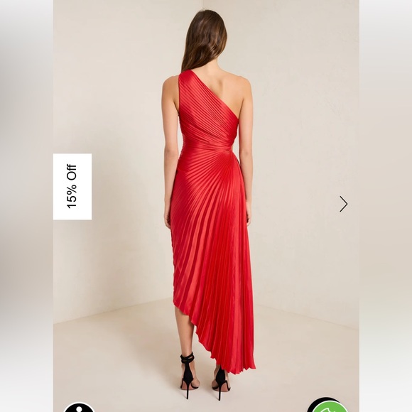 A.L.C Delfina Dress Red - Picture 2 of 6